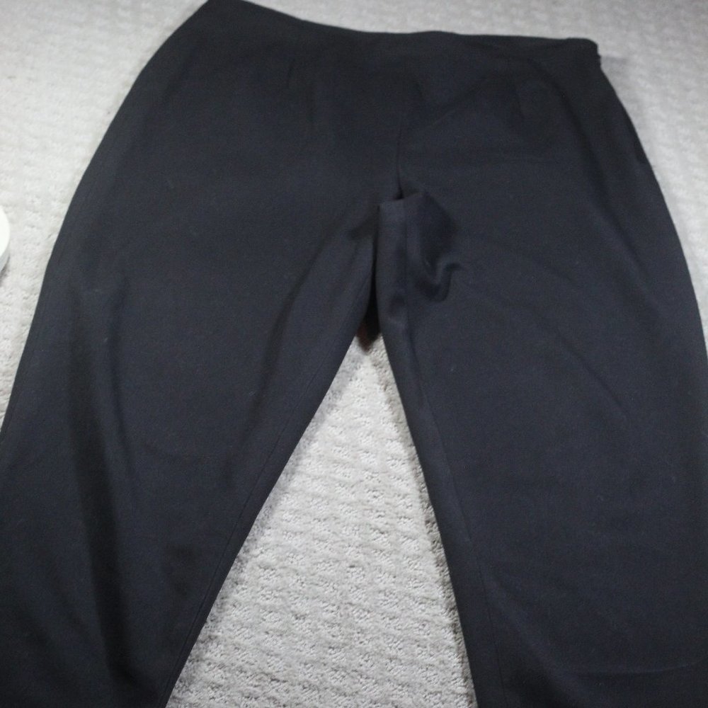 Vintage 90s Talbots Size 14 Black Stretch Pants